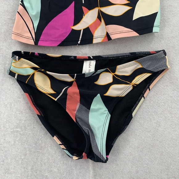 Hula Honey Jungle Boogie 2 Piece Swimsuit‎ High-Neck Halter Tankini Swim Set XS - Picture 6 of 10